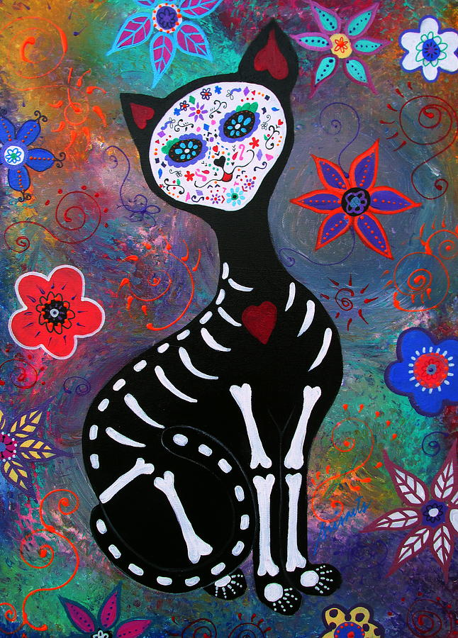 Flower Painting - Meow Vii by Pristine Cartera Turkus
