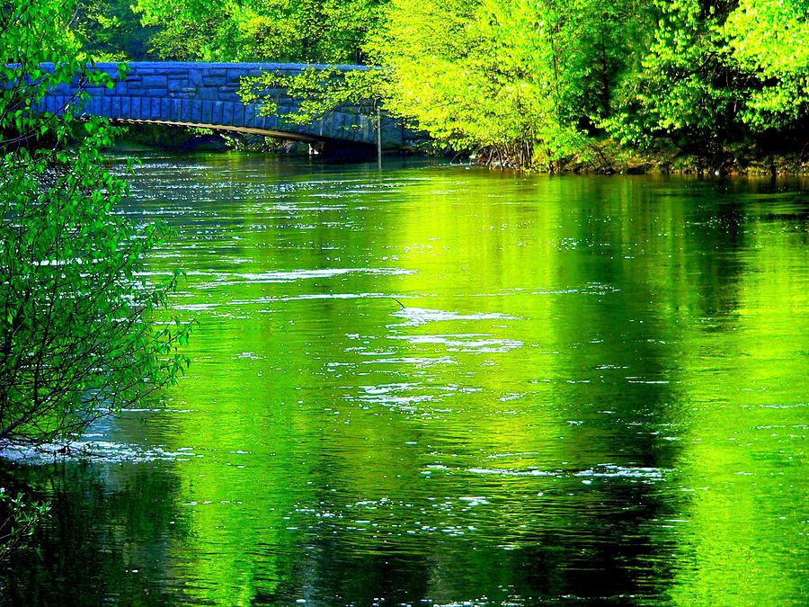 Merced River Sentinel Bridge and Green Photograph by Jeff Lowe