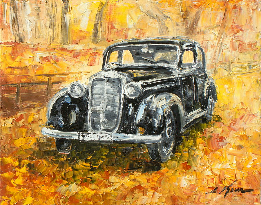 Mercedes 170 S Painting by Luke Karcz
