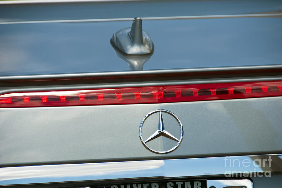 Mercedes Car Emblem Photograph by David Zanzinger