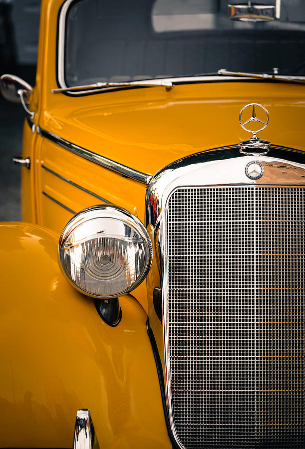 Transportation Photograph - Mercedes retro by Sotiris Filippou