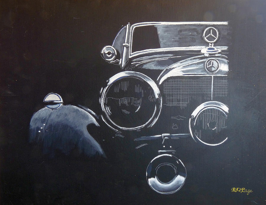 Mercedes SSK Painting by Richard Le Page