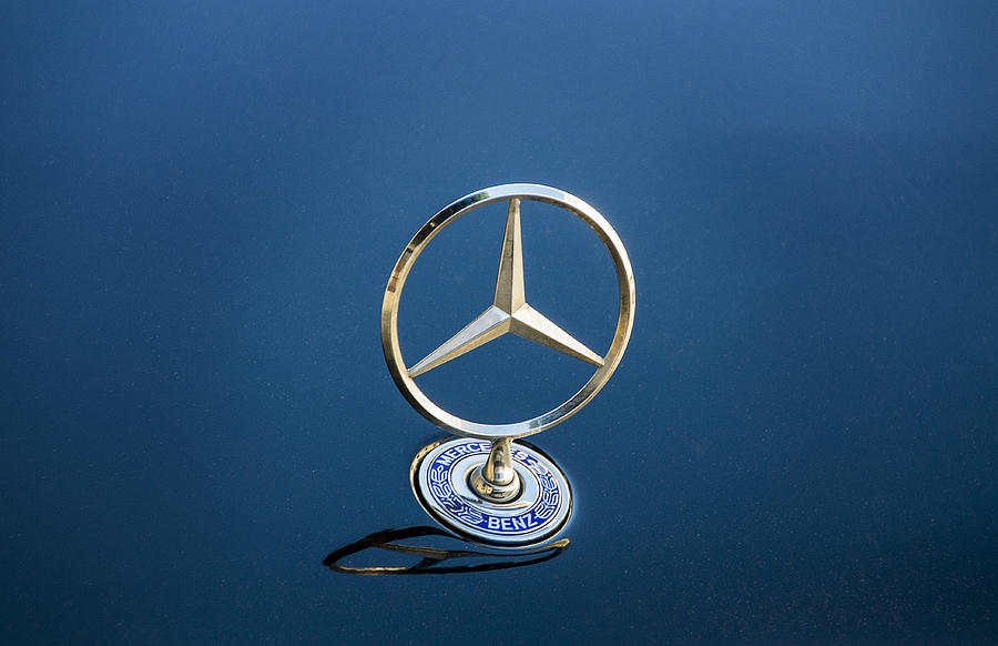 Mercedes symbol Photograph by Paulo Goncalves