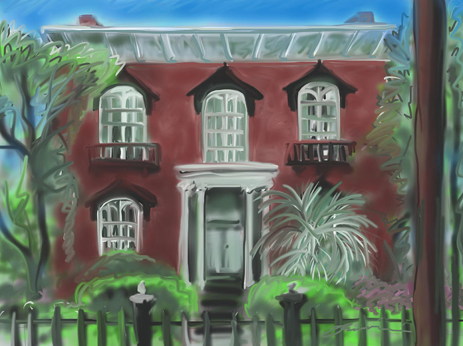Mercer Williams House Savannah Painting by Jean Pacheco Ravinski