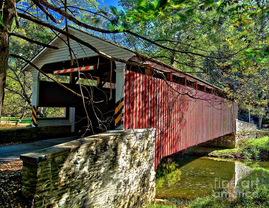 Mercers Mill Covered Bridge Photograph by Nick Zelinsky Jr