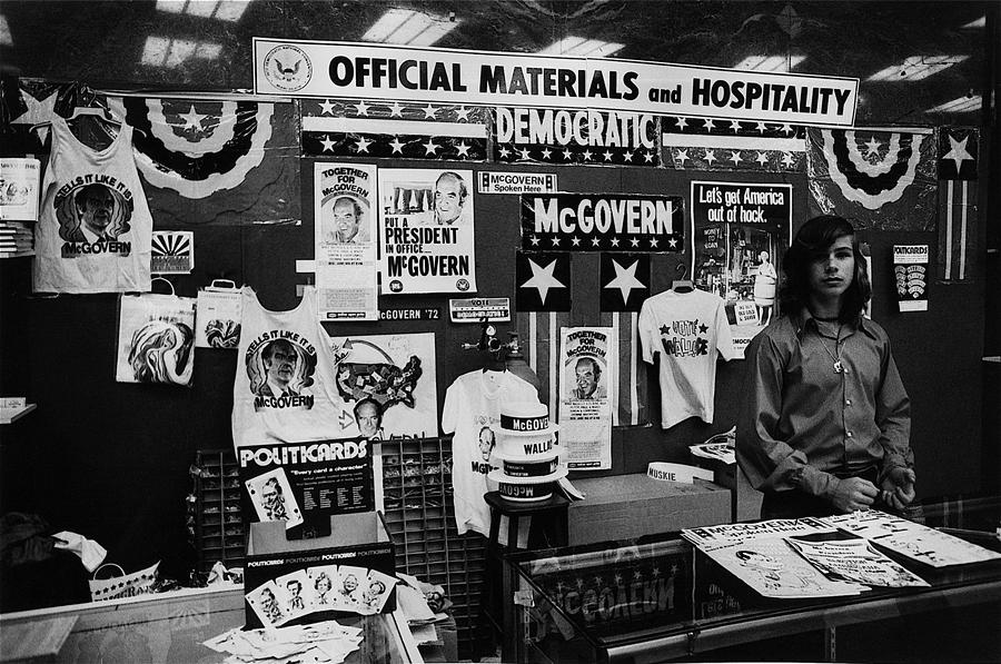 Merchandise George McGovern for President Democratic Natl Convention Miami Beach Florida 1972 Photograph by David Lee Guss