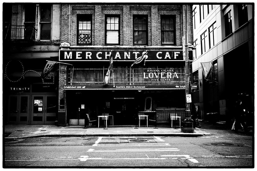 Seattle Photograph - Merchants Cafe by Tanya Harrison