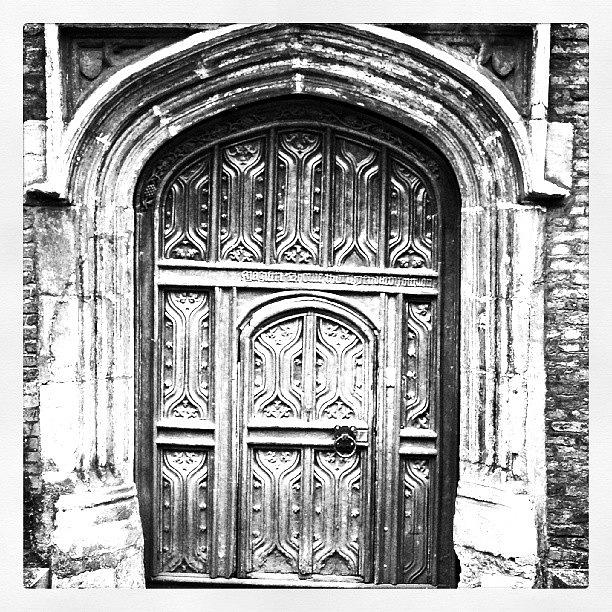 Medieval Photograph - Merchants House Door  Bury St. Edmunds by Phil Tomlinson