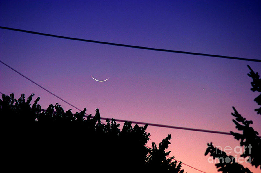 Mercury And The Moon Photograph by John Chumack