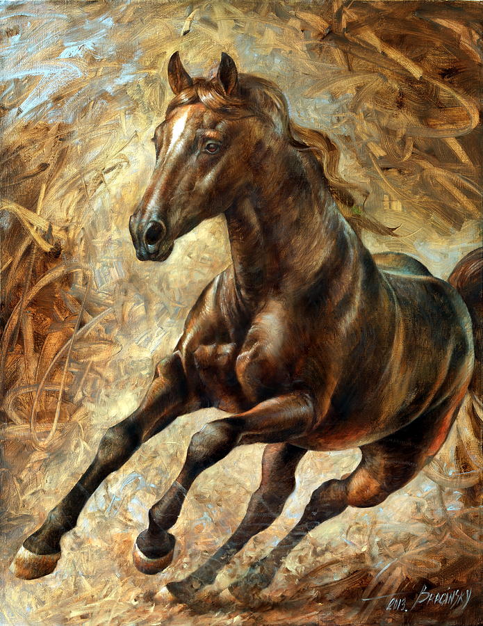 Horse Painting - Mercury by Arthur Braginsky