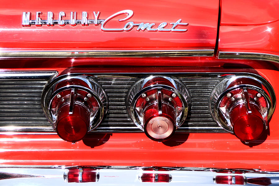 Mercury Comet Red Convertible Taillights Photograph by Kathy K McClellan