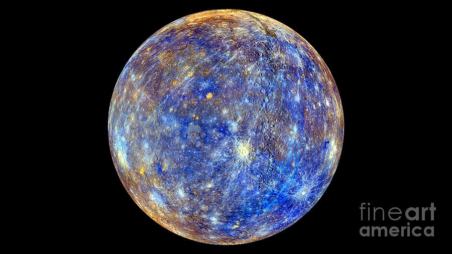 Mercury Hemisphere, Messenger Image Photograph by Science Photo Library Mercury Hemisphere, Messenger Image Photograph by Science Photo Library