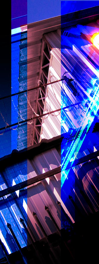 Abstract Photograph - Merged - Blue Barbed by JBDSGND OsoPorto