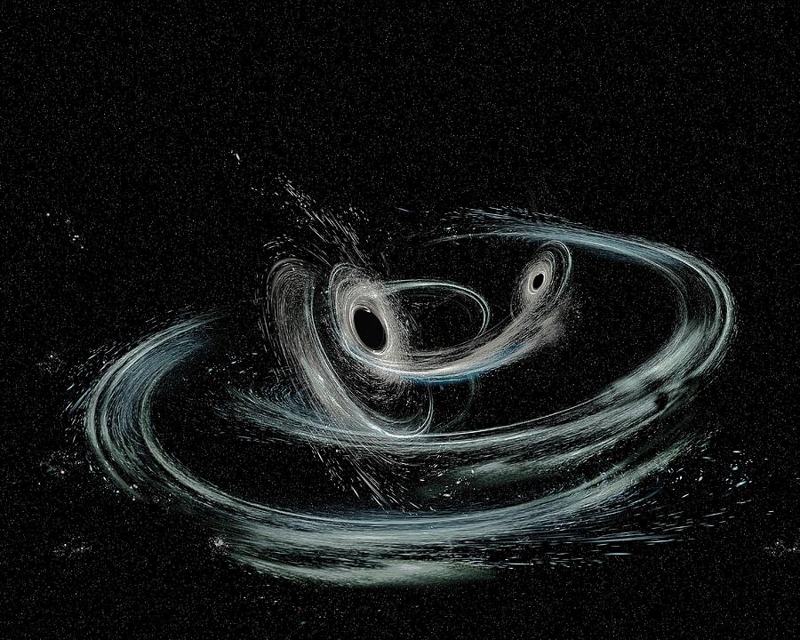 Merging Black Holes Photograph by Ligo/caltech/mit/sonoma State (aurore Simonnet)/science Photo Library