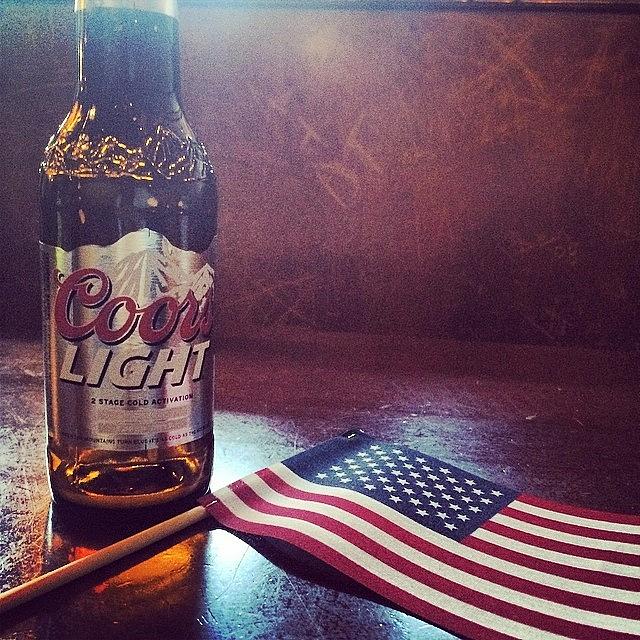 Beer Photograph - #merica #america #flag #beer And by Shawn Hope