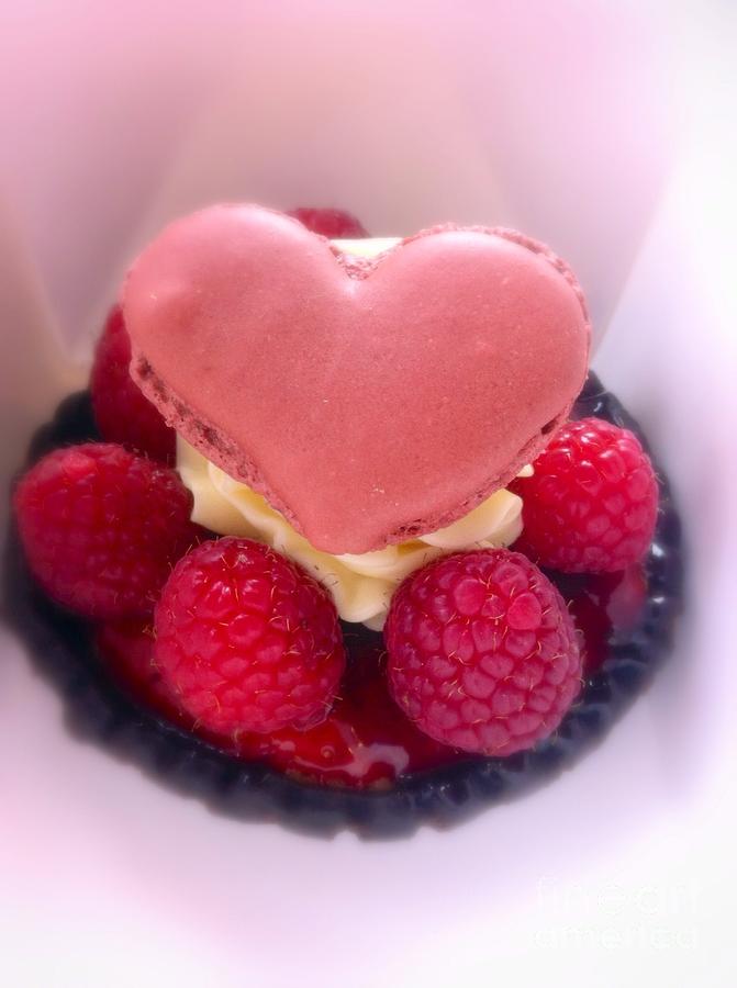 Meringue Heart Dessert Photograph by Susan Garren