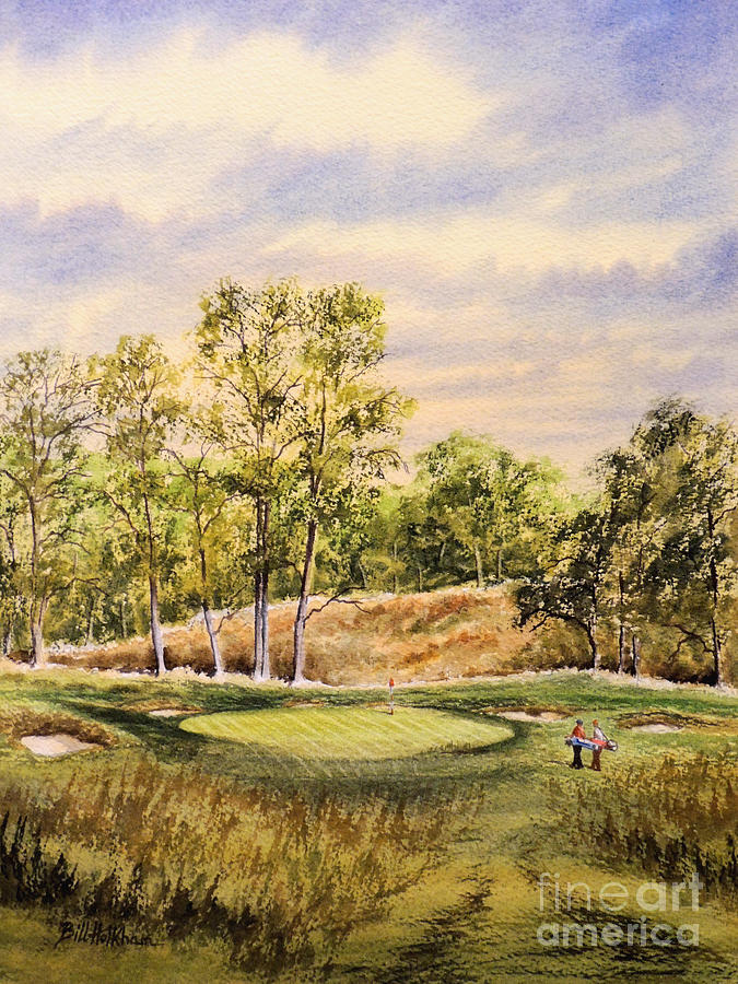 Merion Golf Course Painting - Merion Golf Club by Bill Holkham