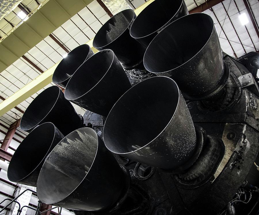 Merlin Engines On Falcon 9 Rocket From Spacex Photograph by Spacex/science Photo Library