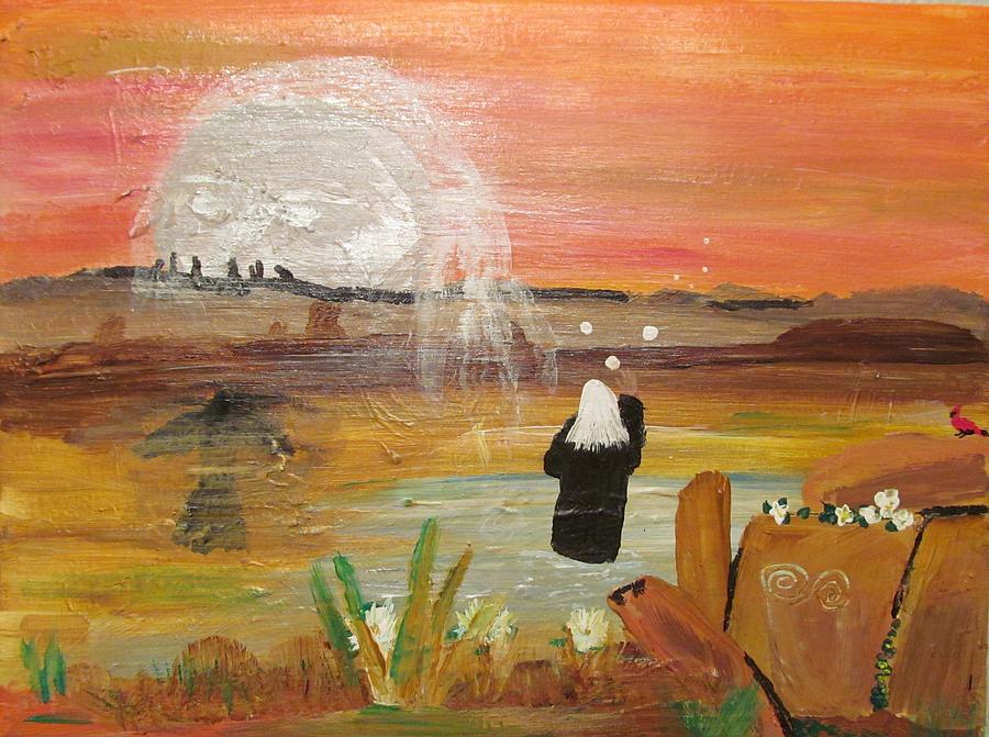 Merlins Majik Painting by Susan Voidets