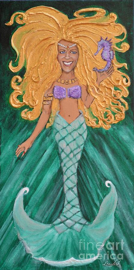 Mermaid Christine Painting by Leandria Goodman