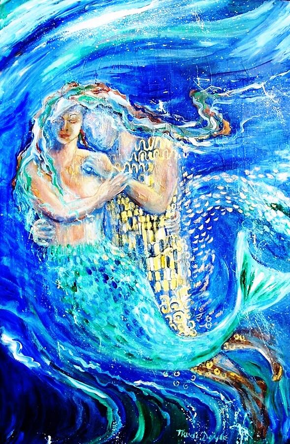 Mermaid Dreamer  Painting by Trudi Doyle