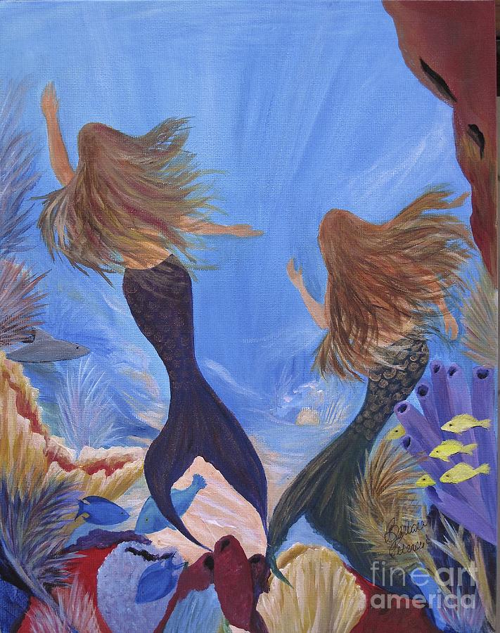 Mermaid Dreams Painting by Barbara Petersen