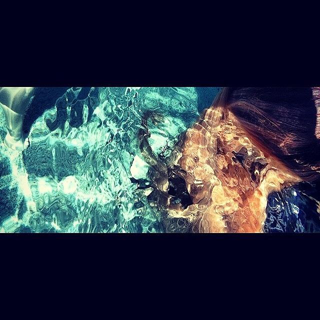 Summer Photograph - #mermaid #hair #pool #blonde #water by Leanne H