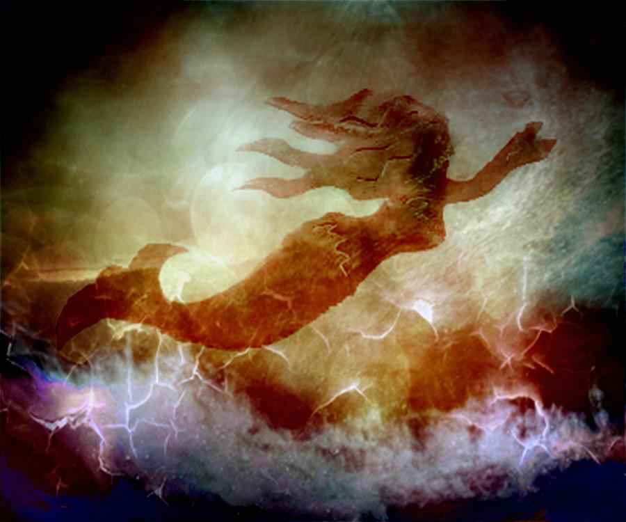 Fantasy Photograph - Mermaid In A Storm by Irma BACKELANT GALLERIES