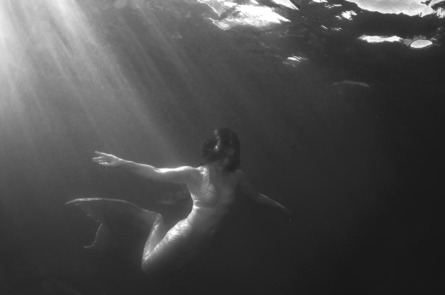 Mermaid Photograph - Mermaid in the Sun by Greg Amptman