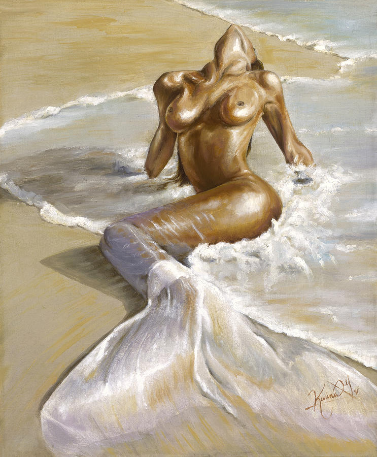 Mermaid Painting - Mermaid by Karina Llergo