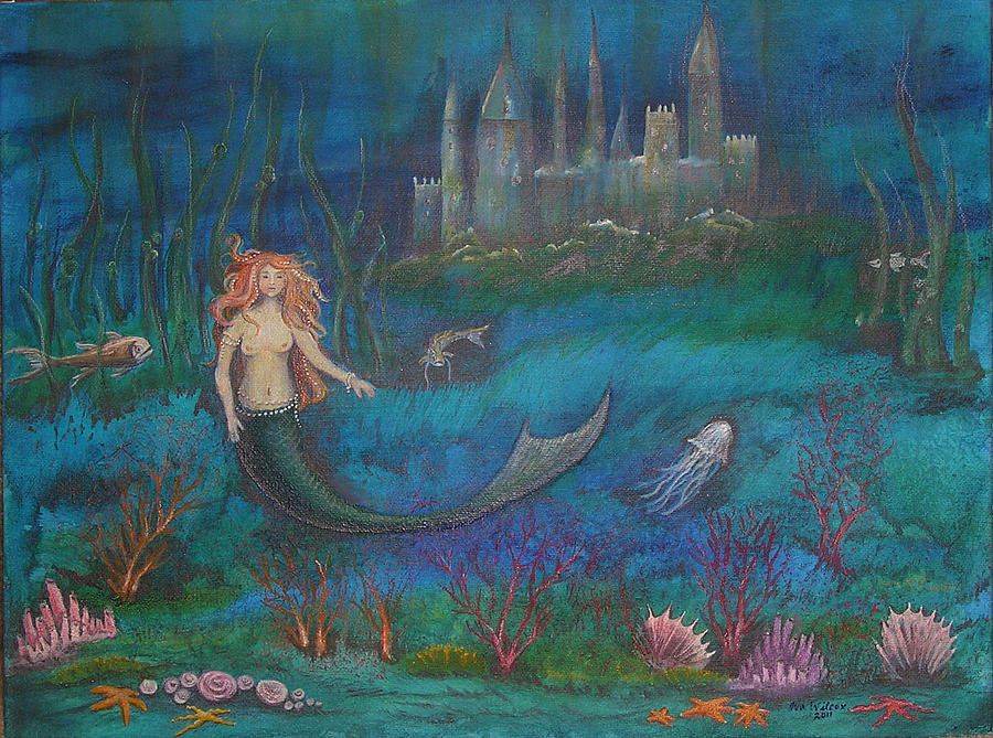 Mermaid Kingdom 3 Painting by Iva Wilcox | Fine Art America