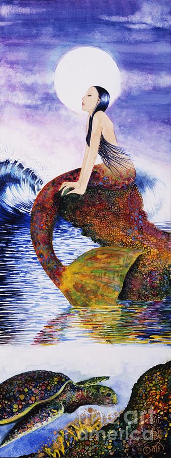 Mermaid Love Painting by Frances Ku