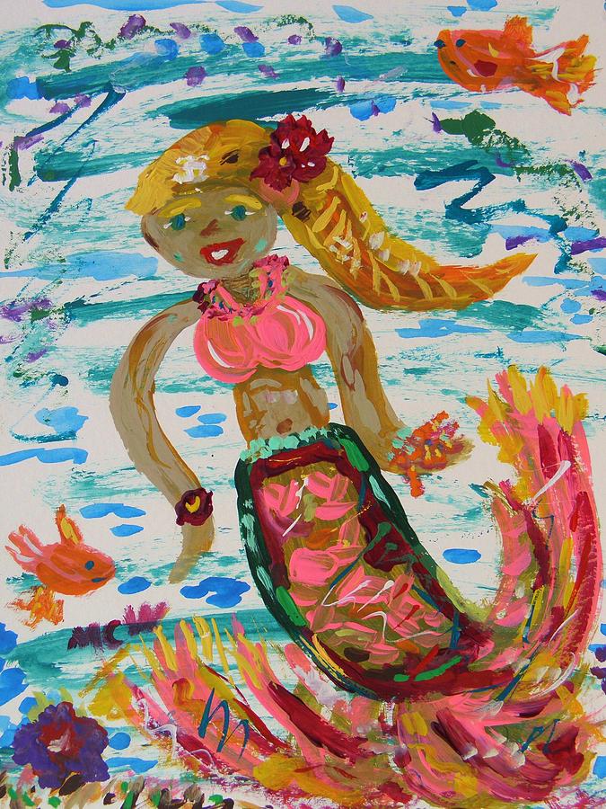 Mermaid Mermaid Painting by Mary Carol Williams