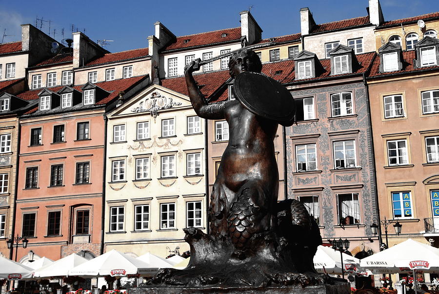 Mermaid of Syrenka Symbol of Warsaw Photograph by Jacqueline M Lewis