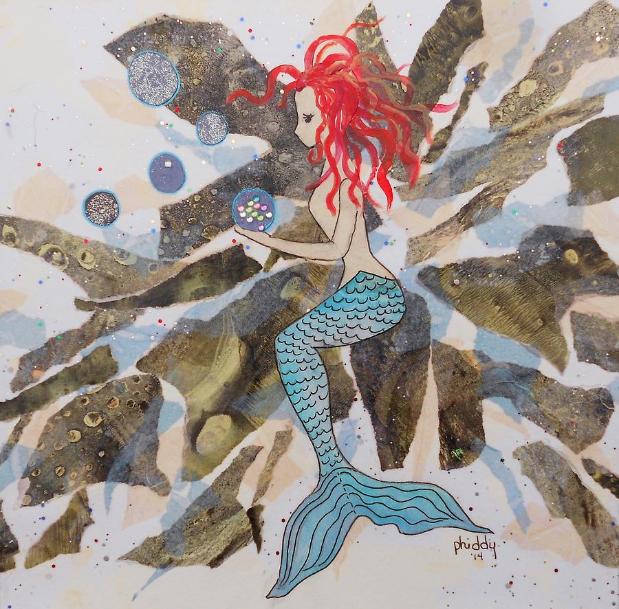 Mermaid Painting by Phiddy Webb