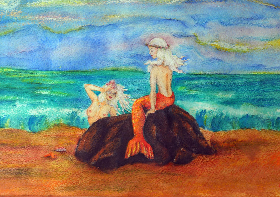 Mermaid Sisters Painting by Martha Murillo | Fine Art America