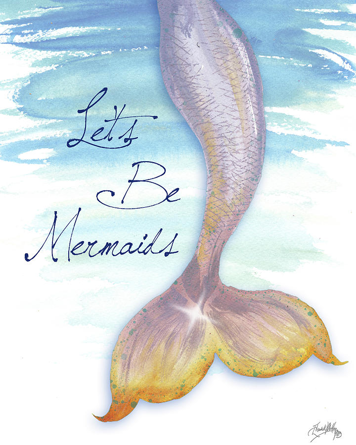 Mermaid Painting - Mermaid Tail II by Elizabeth Medley