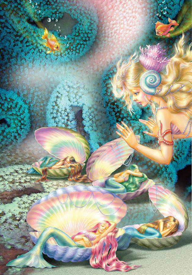 Mermaids Bedroom Photograph by MGL Meiklejohn Graphics Licensing