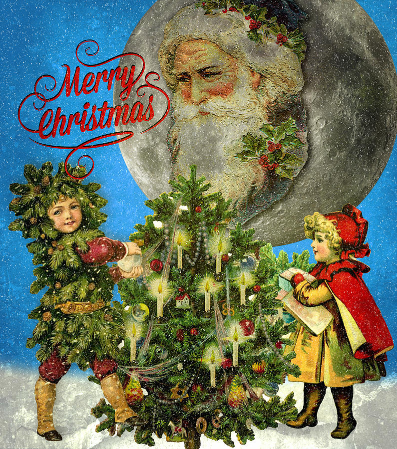Merry Christmas Digital Art by Ally  White