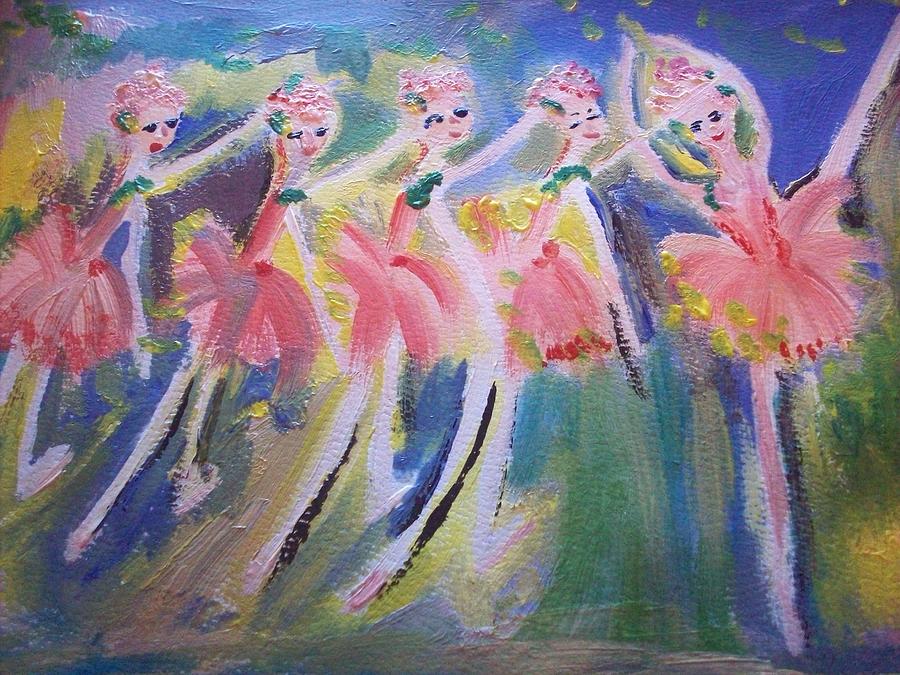 Merry Christmas Ballet Painting by Judith Desrosiers
