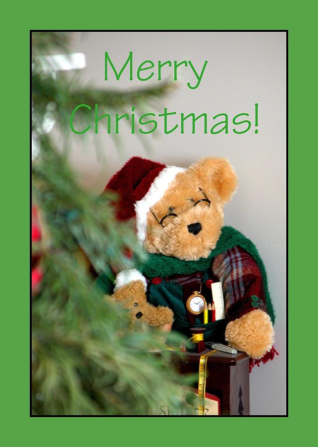 Merry Christmas Bear 0722 Photograph by Jerry Sodorff
