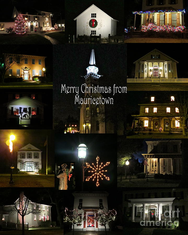 Merry Christmas From Mauricetown Photograph by Nancy Patterson
