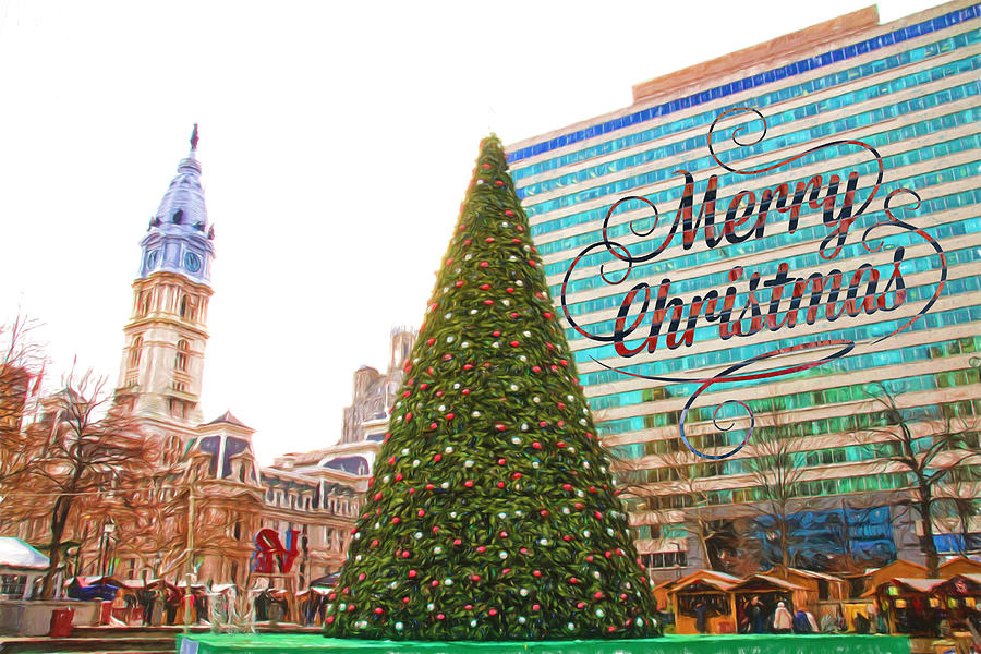 Merry Christmas From Philadelphia Photograph by Alice Gipson