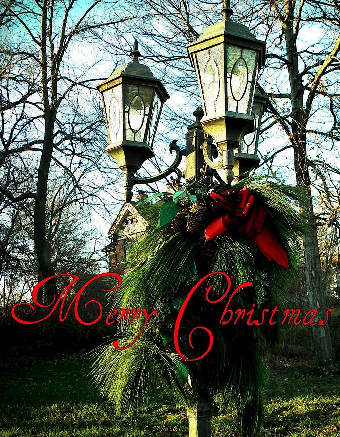 Merry Christmas Greeting Card Photograph by Chris Berry