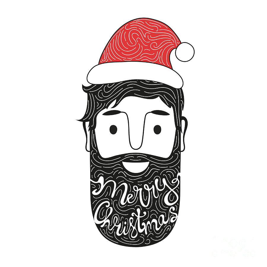 Typographic Digital Art - Merry Christmas Hand Drawn Style by Julymilks Typographic Digital Art - Merry Christmas Hand Drawn Style by Julymilks