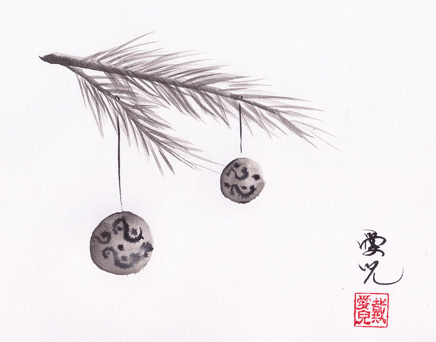 Merry Christmas Painting by Oiyee At Oystudio