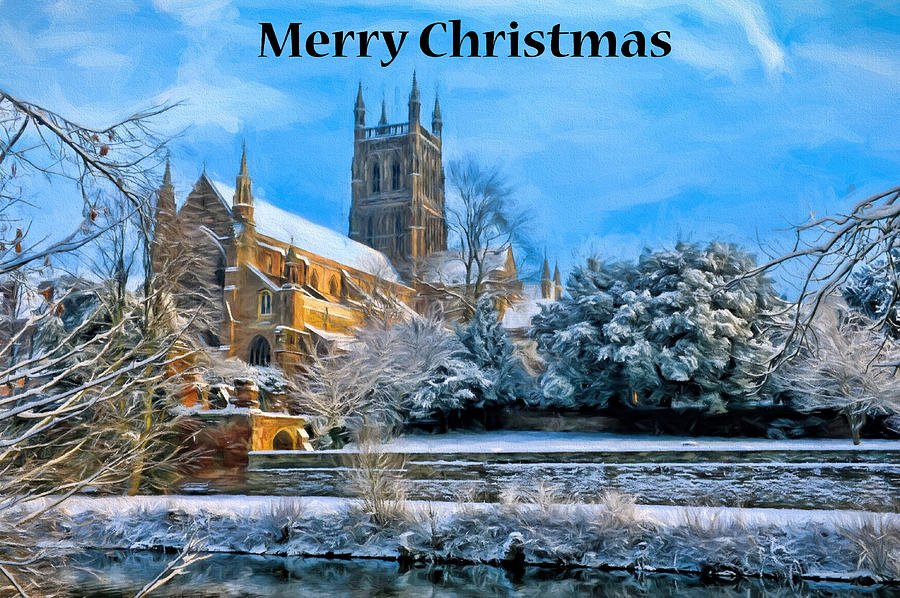 Merry Christmas Painted 3 Digital Art by Roy Pedersen