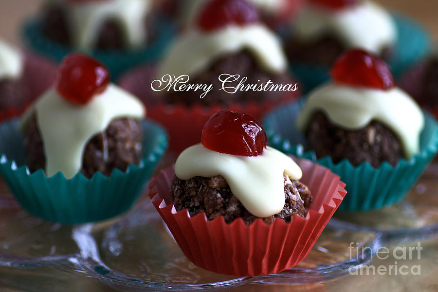 Merry Christmas Puddings Photograph by Joy Watson
