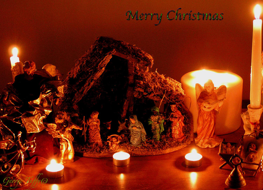Merry Christmas scene Photograph by George Tuffy