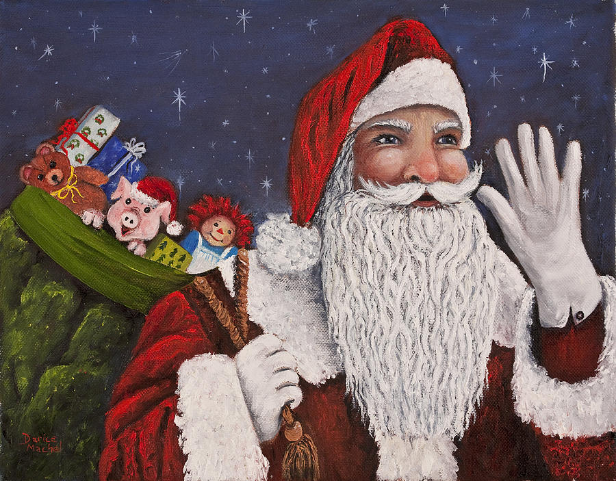 Merry Christmas To All Painting by Darice Machel McGuire